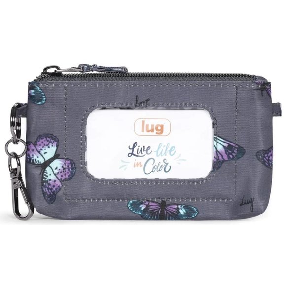 lug Handbags - LUG Metro XL ID Pouch w RFID- NWT Butterfly Grey